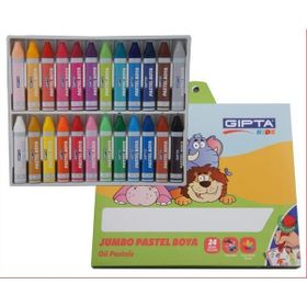 Gıpta jumbo Yıkanabilir 14 mm 24 Renk Pastel Boya