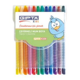 Gıpta K320 12 Renk Çevirmeli Mum Boya