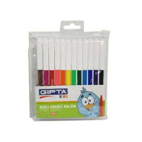 Gıpta K4020 24 Renk Pvc Çantalı Keçeli Boya Kalemi
