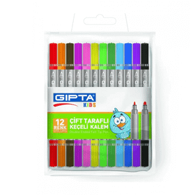 Gıpta K405 12 Renk Çift Uçlu Keçeli Kalem
