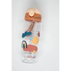 Gıpta K7552 Cool-J Pembe Kahverengi Medium 600 ml Soft Kilitli Tritan Matara