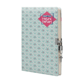 Gıpta Kilitli Hatıra Defteri 14x20 120 Yaprak Defter