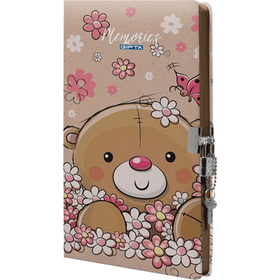 Gıpta Kilitli Hatıra Defteri 14x20 120 Yaprak Defter