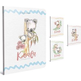 Gıpta Koala Dikişli Karton Kapak 60 Yaprak A4 Kareli 4'lü Defter