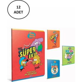 Gıpta Kral Şakir Tel Dikişli 12x40 40 Yaprak A4 Güzel Yazı Defteri