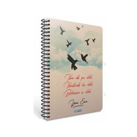 Gıpta Kuşlar 13x18 120 Yaprak Kareli Defter