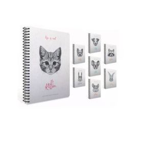 Gıpta Lıfe Is Cool Spiralli Sert Kapak 19X26 120 Yaprak Kareli Defter