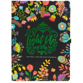 Gıpta Light Up Süet Kapak A5 120 Yaprak Çizgili Defter