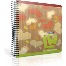 Gıpta Lw Camouflage Spiralli Ofset Pp Kapak A4 80 Yaprak Çizgili Defter