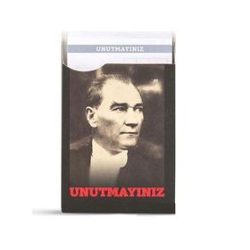 Gıpta Masa Üstü Unutmayınız Atatürklü 60'lı Not Kağıdı