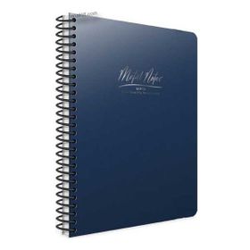 Gıpta Metal Notes Mavi Spiralli Plastik Kapak 100 Yaprak A4 Çizgili Defter