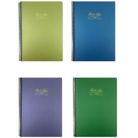 Gıpta Metal Notes Pp Kapak Spiralli Çizgili 80 Yaprak 17 x 24 cm 4'lü Defter