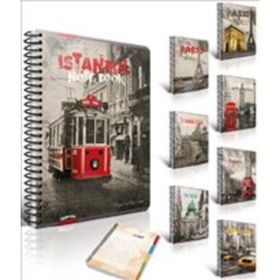 Gıpta Metropol A4 Spiralli Karton Kapak 100 Yaprak Kareli Defter