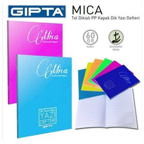 Gıpta Mica A4 40 Yaprak 3 Adet Plastik Kapak Dikişli Dik Temel Güzel Yazı Defteri