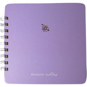 Gıpta Micro Notes 100 Yaprak Çizgili 16 x 16 cm Pastel Mor Defter