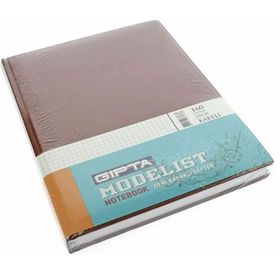 Gıpta Modelist 20 x 28 cm 120 Yaprak Çizgili İplik Dikişli Deri Kapaklı Defter