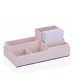 Gıpta Modüller Pastel Pembe Tray Masaüstü Düzenleyici