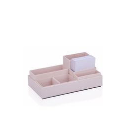 Gıpta Modüller Pastel Pembe Tray Masaüstü Düzenleyici