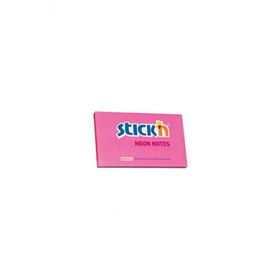 Gıpta Neon Pembe 76x127 mm 100 Yaprak Hopax Stickn Yapışkanlı Not Kağıdı