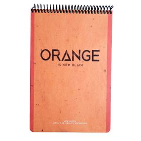 Gıpta New Notes Orange Is New Black Spiralli Sert Kapak 100 Yaprak 17x24 Kareli Bloknot