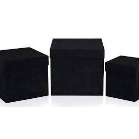 Gıpta No:1 BX7716 Velluto Black Küp Hediye Kutusu