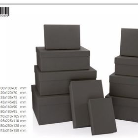 Gıpta No:4 BX0899 Your Anthracite Dikdörtgen Hediye Kutusu