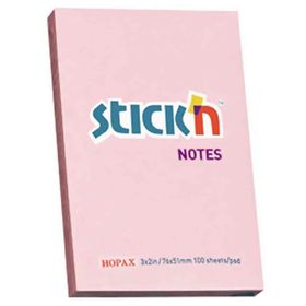 Gıpta Pastel Pembe 76x51 cm 100 Yaprak Stickn Yapışkanlı Not Kağıdı