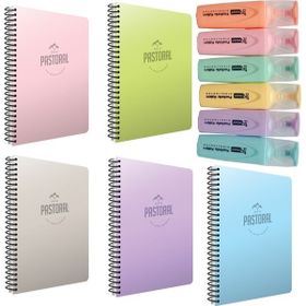 Gıpta Pastel Renk Kareli Seti Mikro Pastel İşaretleme Kalemi Seti Defter
