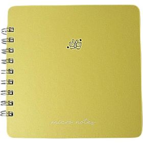Gıpta Pastel Sarı Micro Notes 16x16 100 Yp Çizgili Defter