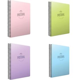 Gıpta Pastoral 4'lü 96 Yaprak A4 Spiralli Pp Seti Çizgili Kapak Defter