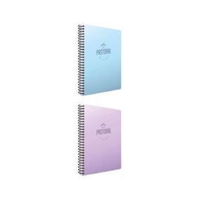 Gıpta Pastoral A4 72 Yaprak Çizgili Spiralli Plastik Kapak 2'li Defter Seti