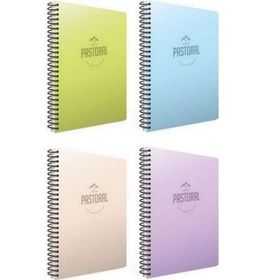 Gıpta Pastoral A4 Plastik Kapak Spiralli 2 Kareli + 2 Çizgili Defter