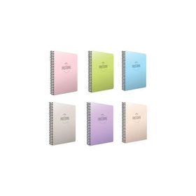 Gıpta Pastoral A4 Plastik Kapak Spiralli 96 Yaprak 3 Kareli + 72 Yaprak 2 Çizgili Defter