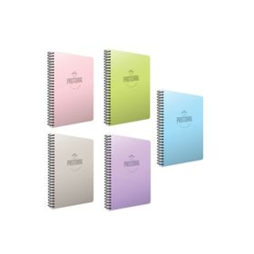 Gıpta Pastoral Mor Plastik Kapak 72 Yaprak A4 Çizgili Spiralli Defter