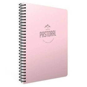 Gıpta Pastoral Pembe Plastik Kapak 60 Yaprak A4 Kareli Spiralli Defter