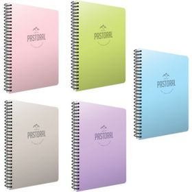 Gıpta Pastoral Spiralli 96 Yaprak Pp Kapak 17X24 cm Çizgili 5 Adet Defter