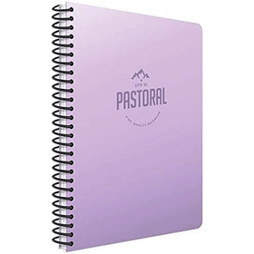 Gıpta Pastoral Spiralli Plastik Kapak 17x24 cm 60 Yaprak Çizgili Defter