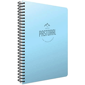 Gıpta Pastoral Spiralli Plastik Kapak 17x24 cm 60 Yaprak Çizgili Defter
