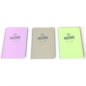 Gıpta Pastoral Spiralli Plastik Kapak Bloknot 10 x 14 cm 80 Yaprak Çizgili 3'lü Defter