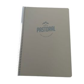 Gıpta Pastoral Spiralli Pp Kapak 72 Yaprak A4 Kareli Pastel Gri Defter
