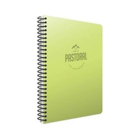 Gıpta Pastoral Spiralli Yeşil Plastik Kapak 72 Yaprak A4 Çizgili Defter