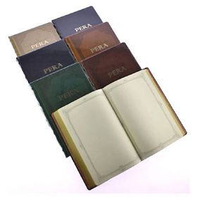Gıpta Pera Bordo Çizgisiz 17x24 cm Deri Kapak Ciltli Defter