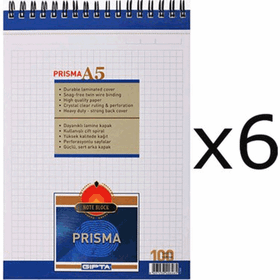 Gıpta Prisma A5 100 Yaprak 6'Lı Bloknot