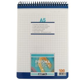 Gıpta Prisma Block Karton Kapak A5 100 Yaprak Kareli Bloknot