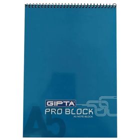Gıpta Pro Block Spiralli Karton Kapak Kareli 40 Yp A5 Bloknot