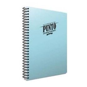 Gıpta Punto 6535 Açık Mavi Kareli A4 80 Yaprak Plastik Kapak Spiralli Defter