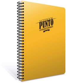 Gıpta Punto 6537 Koyu Sarı Kareli A4 100 Yaprak Plastik Kapak Spiralli Defter