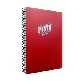 Gıpta Punto Kırmızı Plastik Kapak 100 Yaprak A4 Çizgili Spiralli Defter