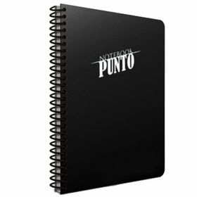 Gıpta Punto Siyah Plastik Kapak 100 Yaprak A4 Kareli Spiralli Defter