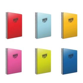 Gıpta Punto Spiralli A4 80 Yap Pp Kapak Seti Çizgili 6'lı Defter